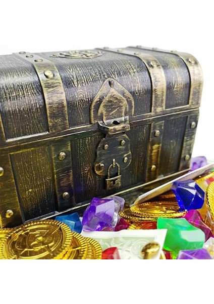 Pirate Hunt Korsan Gizli Kutu Plastik Dekoratif Ev Oyunu Çocuklar Için Retro Parti Dekorasyon Hediyeleri (Yurt Dışından) indirimleri