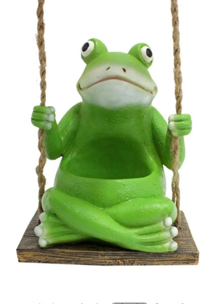 Sallanan Kurbağa Bitki Saksı Saksı Reçinesi Kapalı Açık Veranda Pencere Bahçesi Için Etli Ekici Pot Kurbağa (Yurt Dışından)