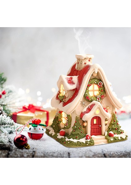 Noel Snow House Reçine Süsleri Ev Masaüstü Aromaterapi Tatil Atmosfer Süslemeleri (Yurt Dışından) indirimleri