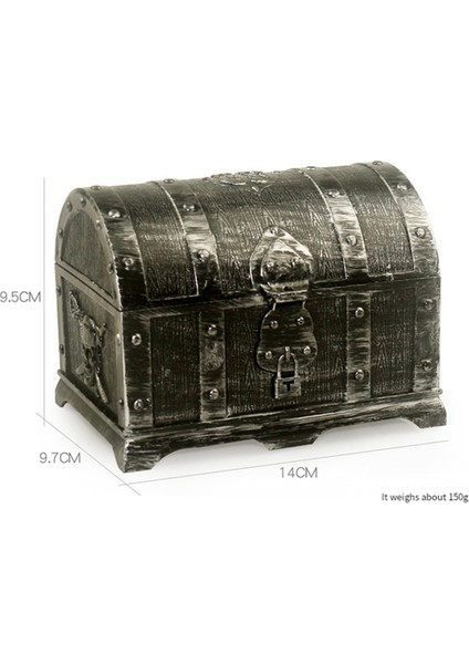 Eski Gümüş Av Korsan Gizli Kutu Plastik Dekoratif Ev Oyunu Çocuklar Için Retro Parti Dekorasyon Hediyeleri (Yurt Dışından) fırsatları
