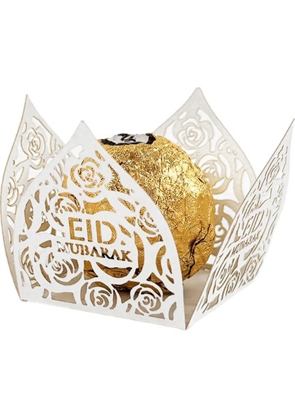 50PCS Eid Mübarek Dekorasyon Çikolata Sarmalayıcıları Kağıt Şeker Gıda Tepsisi Kutusu Ramazan Kareem Islam Müslüman Partisi Malzemeleri, B (Yurt Dışından) fiyatları