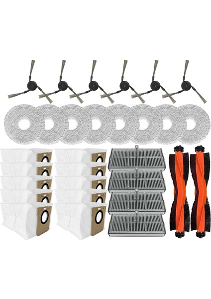 Xiaomi Mijia Için 30 Adet Vakum Fırça Filtresi Paspas Bezi Toz Torbası Seti (Yurt Dışından)