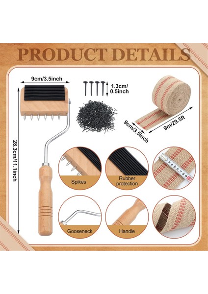 Döşeme Alet Seti - 3,5 Inç Çuval Bezi Bant 10 Yard (Yurt Dışından) modelleri