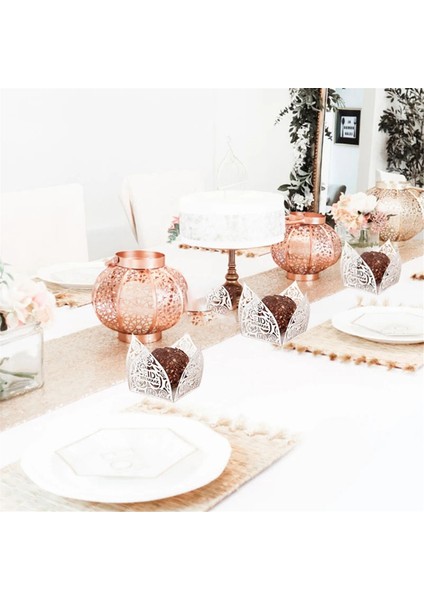 50PCS Eid Mübarek Dekorasyon Çikolata Sarmalayıcıları Kağıt Şeker Gıda Tepsisi Kutusu Ramazan Kareem Islam Müslüman Partisi Malzemeleri, B (Yurt Dışından) fırsatları