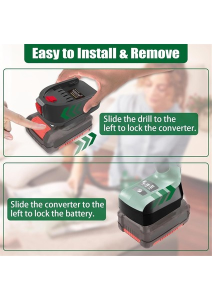 Bosch 18V Pba Lityum Lityum Pil Elektrikli El Alımları Için Einhell 18V Li-Ion Pil Dönüştürücü Için Pil Adaptörü Matkap (Yurt Dışından) indirimleri