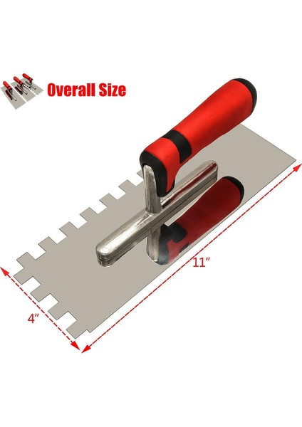 Fayans Aletleri Paslanmaz Çelik Kare Çentikli Mala 3 Parça Duvar El (Yurt Dışından) fırsatları