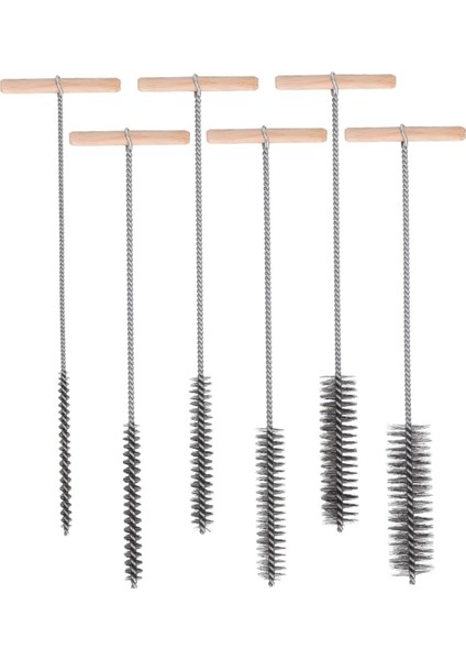 Matkap Deliği Fırçası Seti 8/12/16/20/25/30 mm Temizlik Fırçası Paslanmaz Çelik Delik Fırçaları Çekiç Matkapları Için Temizlik Fırçaları (Yurt Dışından)