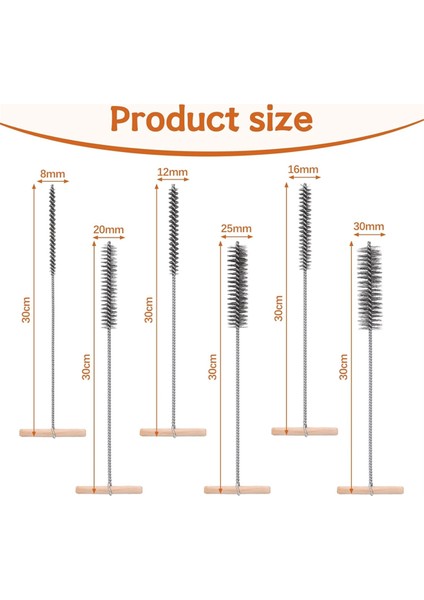 Matkap Deliği Fırçası Seti 8/12/16/20/25/30 mm Temizlik Fırçası Paslanmaz Çelik Delik Fırçaları Çekiç Matkapları Için Temizlik Fırçaları (Yurt Dışından) fırsatları