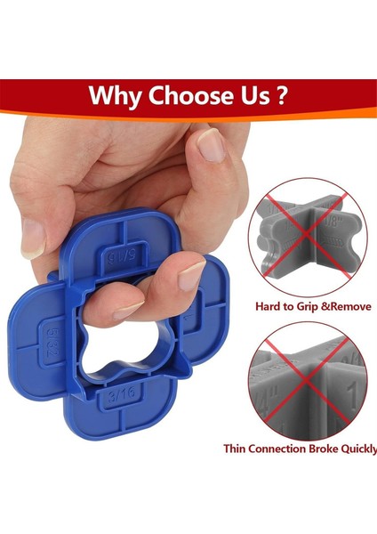 Güverte Tahtası Aralayıcı Aleti Boşluk Ölçer (5/32 Inç, 3/16 Inç, 1/4 Inç, 5/16 Inç) (Yurt Dışından) indirimleri