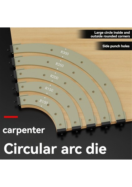 Ahşap Işleme Yarıçap Köşe Şablonu R200 (Yurt Dışından) modelleri