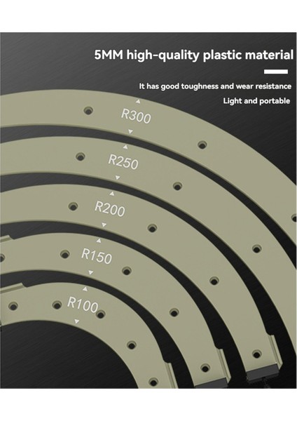Ahşap Işleme Yarıçap Köşe Şablonu R200 (Yurt Dışından) fırsatları