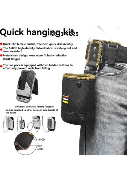 Nakıoo Çivi Vida Saklama Çantası Hızlı Asma (Yurt Dışından) fiyatları