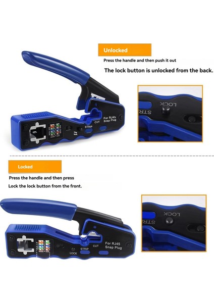 Cat5 Cat6 A Için RJ45 Sıkma Aleti Seti (Yurt Dışından) fırsatları