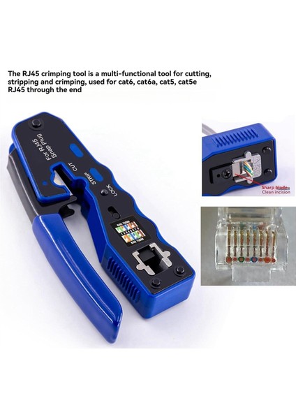 Cat5 Cat6 A Için RJ45 Sıkma Aleti Seti (Yurt Dışından) indirimleri