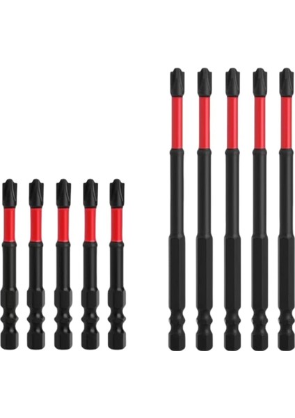 Fph2 Darbeli Tornavida Ucu Seti 65 mm 110 mm Yivli Başlıklar (Yurt Dışından)