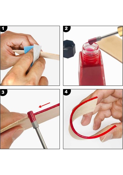 Adet Deri Kenar Boyama Aleti, Abanoz Ağacı Saplı, Çift Rulmanlı (Yurt Dışından) indirimleri