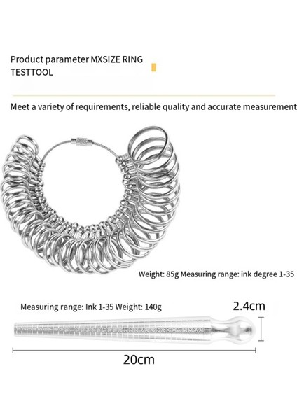Yüzük Ölçer Ölçüm Aleti Seti Yüzük Ölçüsü Ölçümü Yapma Kiti (Yurt Dışından) modelleri