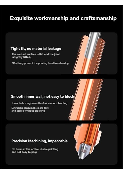 Kırmızılık Için K1C/K1 Max/enter-3 V3 Nozul Yüksek Akış Bimetal Bakır Titanyum Nozüller All-One Hızlı Swap Nozul 0.2mm (Yurt Dışından)