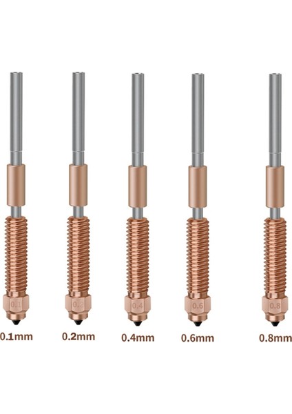 Kırmızılık Için K1C/K1 Max/enter-3 V3 Nozul Yüksek Akış Bimetal Bakır Titanyum Nozüller All-One Hızlı Swap Nozul 0.2mm (Yurt Dışından) fiyatları