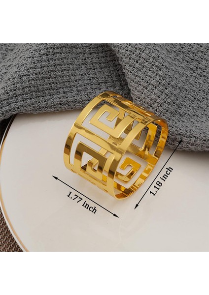 20 Paket Altın Peçete Halkaları, Içi Boş Metal Peçete Halka Seti, Masa Dekorasyon Düğün Doğum Günü ve Herhangi Bir Etkinlik Için 1.77 Inç (Yurt Dışından) fiyatları