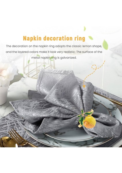 12 Adet Limon Peçete Halkaları Yaz Peçete Tutucular Tropikal Meyve Peçete Tokası Yaz Doğum Günü Düğün Partisi Için (Yurt Dışından) indirimleri