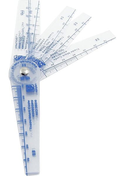Plastik Kalınlık Ölçer 0,05-1 mm Kalınlık Ölçüm Aletleri 13'ü 1 Arada (Yurt Dışından)