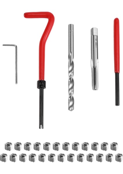 Hasarlı Dişli Anahtarını Onarmak Için 30 Parça M6X1 Dişli Tamir Takımı (Yurt Dışından)