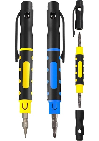 Ev Onarımı Için 3'lü Paket 4'ü 1 Arada Cep Tornavidası (Yurt Dışından)