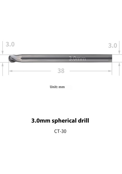At-Ct Üniversal Pah Kırma Aleti Φ3.0mm Şaft Pah Matkap Uçları 5 Adet (Yurt Dışından) fırsatları