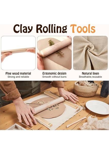 Çömlek Aletleri Ahşap Oklava, Öğretim Çamur Çubuğu Kılavuzu (Yurt Dışından) fırsatları