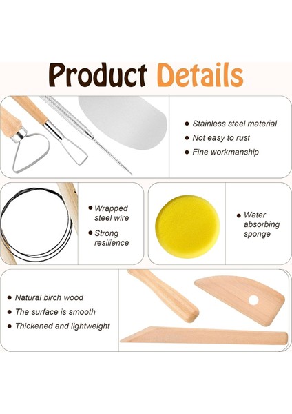 Çömlek Aletleri Ahşap Oklava, Öğretim Çamur Çubuğu Kılavuzu (Yurt Dışından) indirimleri