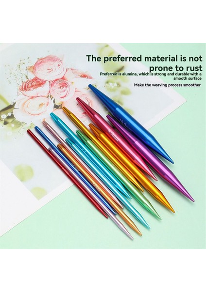 13 Çift Değiştirilebilir Dairesel Örgü Şişleri Seti, 3.0mm-10.0mm (Yurt Dışından) fiyatları