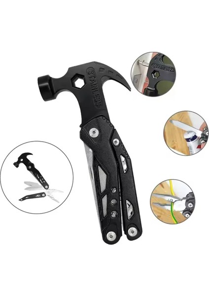 Çok Amaçlı Alet Çekiç Pense Tornavida Testere Tel Makas Katlanır Alet (Yurt Dışından) fiyatları
