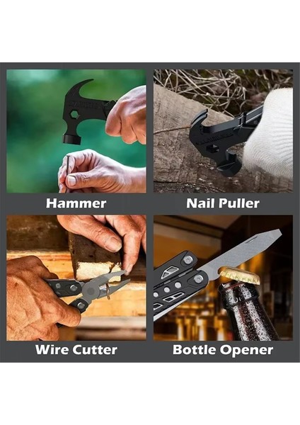 Çok Amaçlı Alet Çekiç Pense Tornavida Testere Tel Makas Katlanır Alet (Yurt Dışından) modelleri
