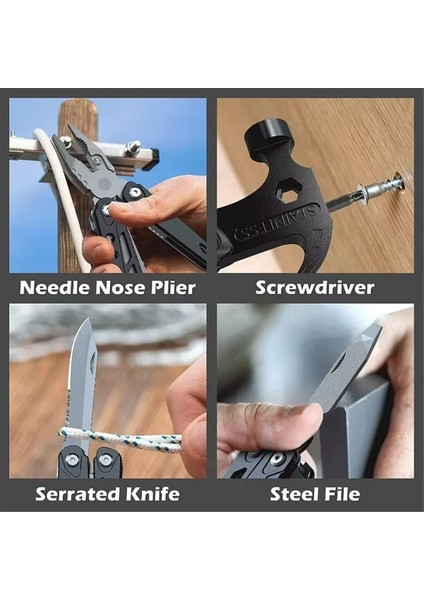 Çok Amaçlı Alet Çekiç Pense Tornavida Testere Tel Makas Katlanır Alet (Yurt Dışından) fırsatları