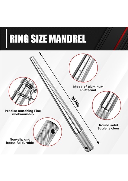 Parçalı Mücevher Yüzük Ölçüsü Ölçme Aleti Seti, Yüzük Ölçüsü Ölçme Kiti (Yurt Dışından) modelleri