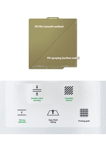 Bambu Lab Için Panda Yapı Plakası P1S P1P Sac Yay Çelik 257X257MM Dokulu Peı Sac Bambulabs Isıtılmış (Yurt Dışından) fırsatları