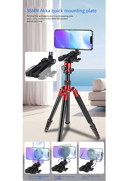Çok Fonksiyonlu Manyetik Kablosuz Şarj Fotoğrafçılığı Stand Katlama Hızlı Bırakma Tripod El Selfie Telefon Sahibi, C (Yurt Dışından)