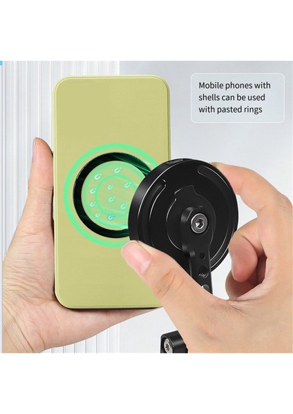 Çok Fonksiyonlu Manyetik Kablosuz Şarj Fotoğrafçılığı Stand Katlama Hızlı Bırakma Tripod El Selfie Telefon Sahibi, C (Yurt Dışından) modelleri