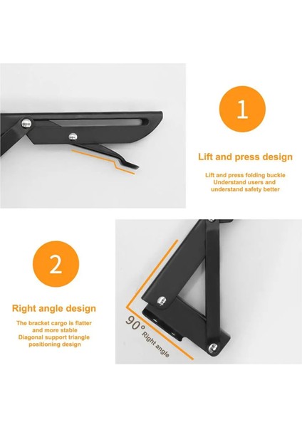 Katlanabilir Masaüstü Braket 2pcs Ayarlanabilir Masa Kenarı Raf Yumruksuz Metal Ev Ofis Organizatör Bilgisayar Masası Uzantısı (Yurt Dışından) modelleri