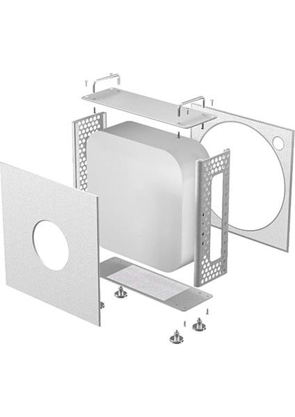 2024 Mac Mini M4 Dikey Stand Bilgisayar Kılıfı Koruyucu Kapak Bilgisayar Şasi Aksesuarları Mac Mini M4/m4 Pro (Yurt Dışından) modelleri