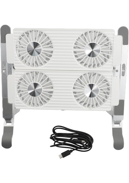 Stand Taşıma Standı ile Dizüstü Bilgisayar Soğutucu Katlama Soğutma Standı Alüminyum Model 4-Portlu Fan Hava Soğutmalı Soğutma Dizüstü Bilgisayar Standı (Yurt Dışından) fiyatları