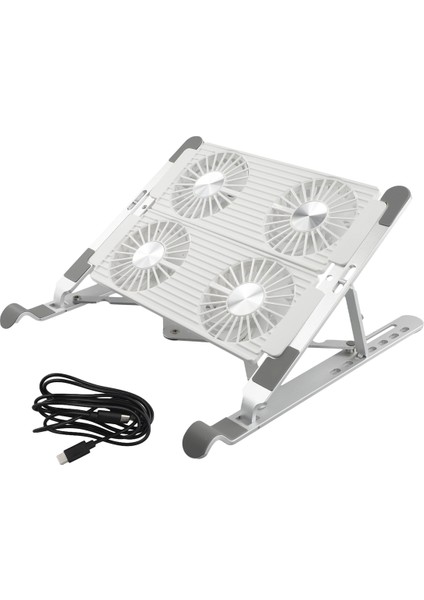 Stand Taşıma Standı ile Dizüstü Bilgisayar Soğutucu Katlama Soğutma Standı Alüminyum Model 4-Portlu Fan Hava Soğutmalı Soğutma Dizüstü Bilgisayar Standı (Yurt Dışından) modelleri