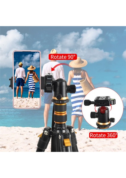 160CM Alüminyum Kamera Tripod Stand Dslr Kamera Canon/sony/nikon Için 360 ° Top Kafalı Hafif Seyahat Tripod (Yurt Dışından) fiyatları