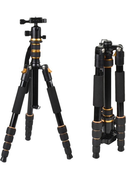 160CM Alüminyum Kamera Tripod Stand Dslr Kamera Canon/sony/nikon Için 360 ° Top Kafalı Hafif Seyahat Tripod (Yurt Dışından) modelleri