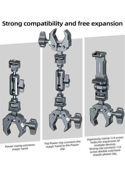 Dslr Kamera Için Nato Tabanlı Çok Işlevli Yengeç Pençesi Süper Kelepçe, Mikrofon LED Işıkları Izler Için Güçlü Sabit Kelepçe (Yurt Dışından) fırsatları