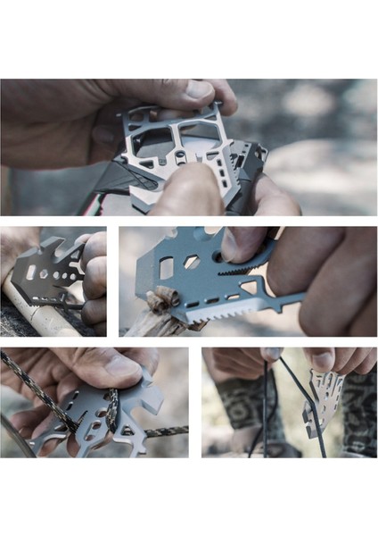 Taşınabilir Edc Paslanmaz Çelik Bıçak Açık Hava Taşınabilir Alet Gümüş B (Yurt Dışından) fiyatları