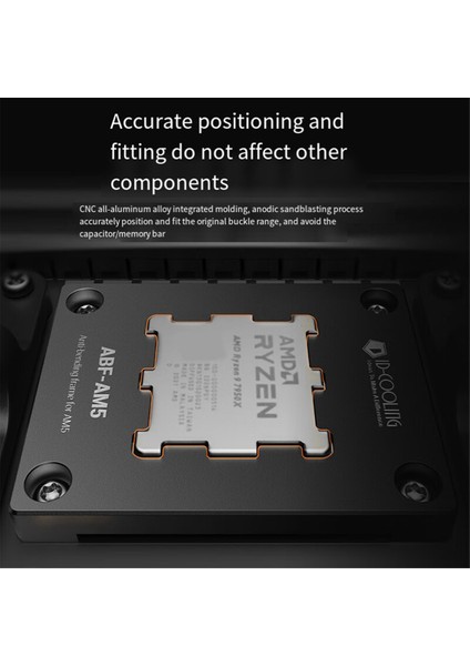 Kimlik Soğutucu Am5 Platform Cpu Toka Braketi Anti-Crush Bend Toka Braketi Abf-Am5 Anti-Deformasyon Braketi (Yurt Dışından) modelleri