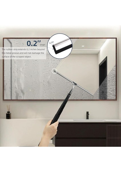 Yer Karoları, Duvarlar ve Arabalar Için Teleskopik Pencere Kazıyıcı 2'si 1 Arada (Yurt Dışından) modelleri