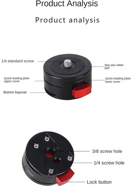 Evrensel Hızlı Serbest Bırakma Taşınabilir Stabilizatör Tripod Slayt Rayı Gopro Eylem Kamera Stand Ptz Hızlı Bırakma Baskı A (Yurt Dışından) indirimleri